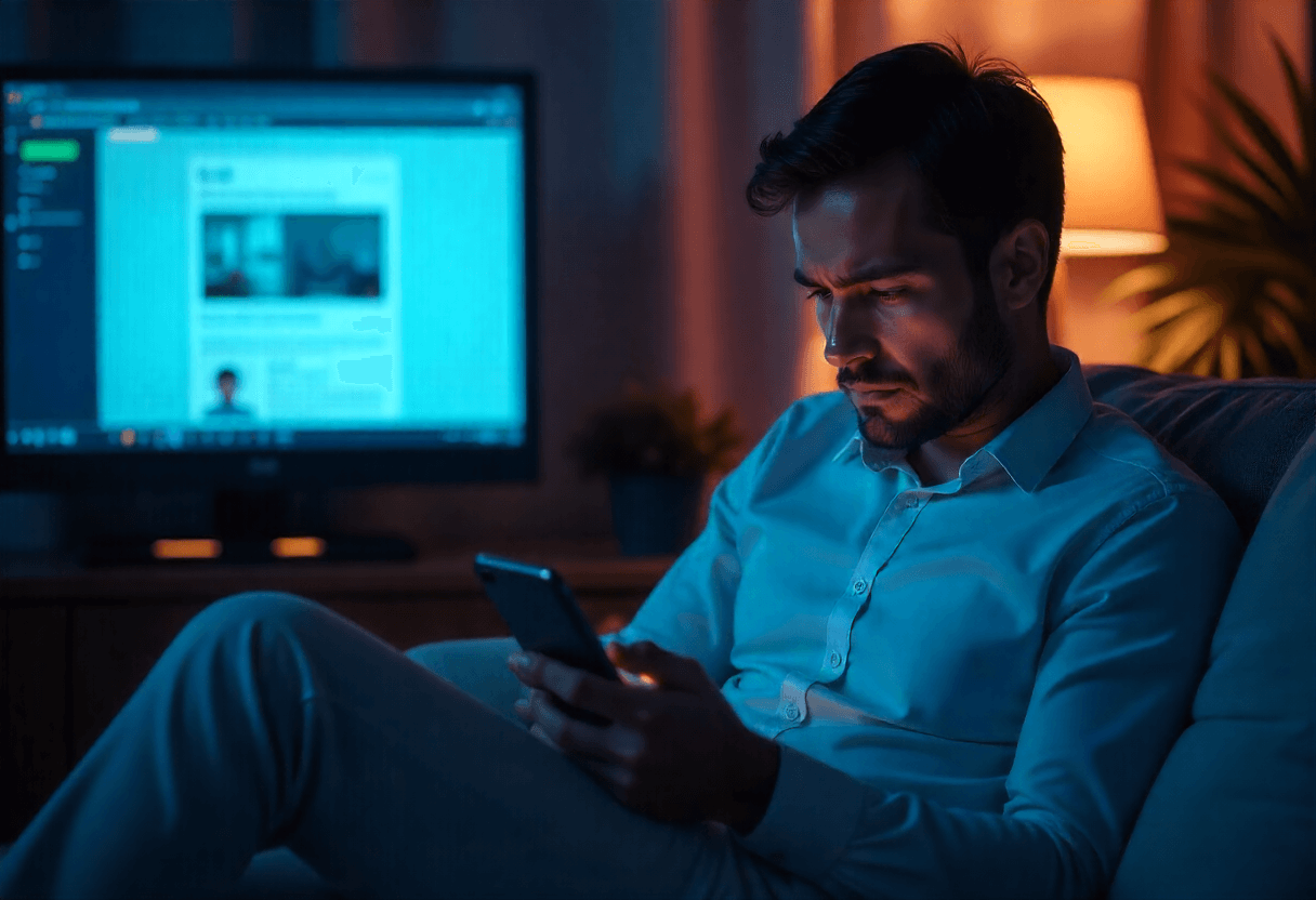 Frustrated patient looking at outdated clinic websites on phone